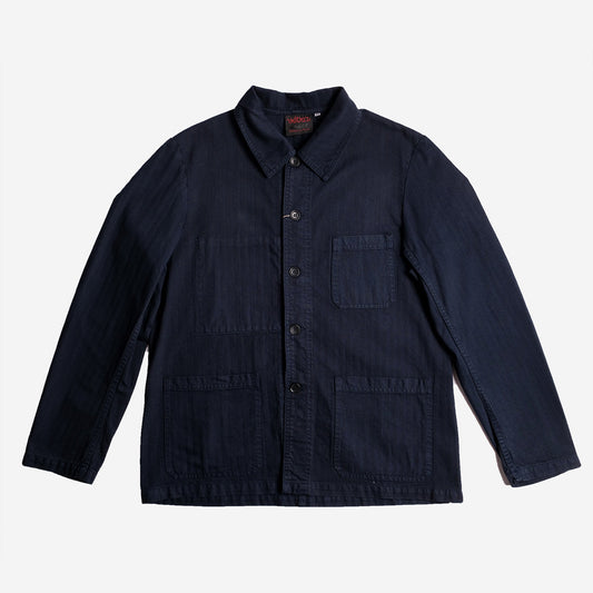 Chore Jacket - Cotton Herringbone - Navy