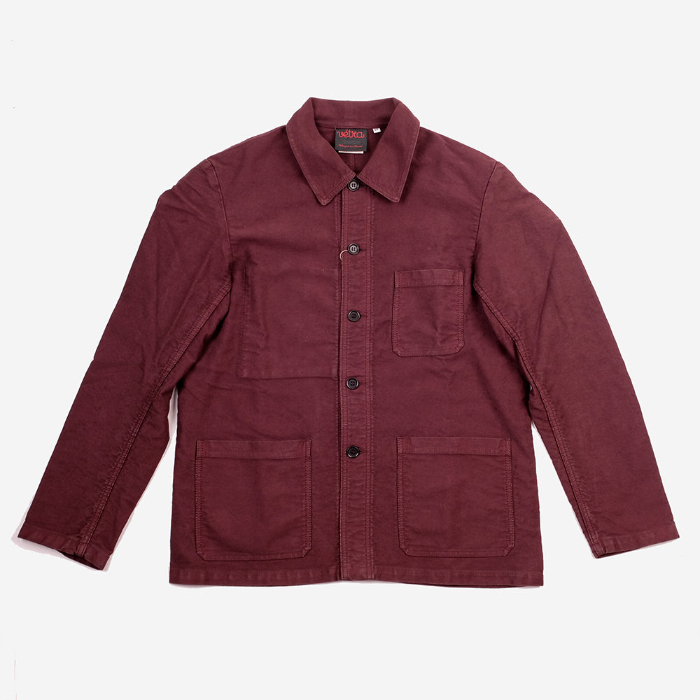 Chore Jacket - French Moleskin - Plum