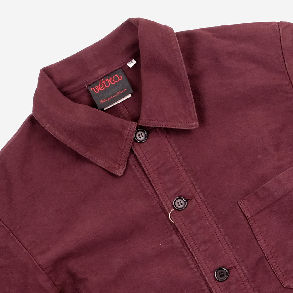Chore Jacket - French Moleskin - Plum