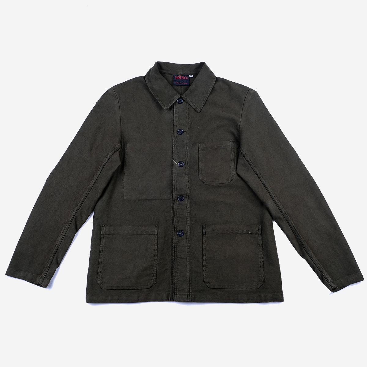 Chore Jacket - French Moleskin - Ash Green