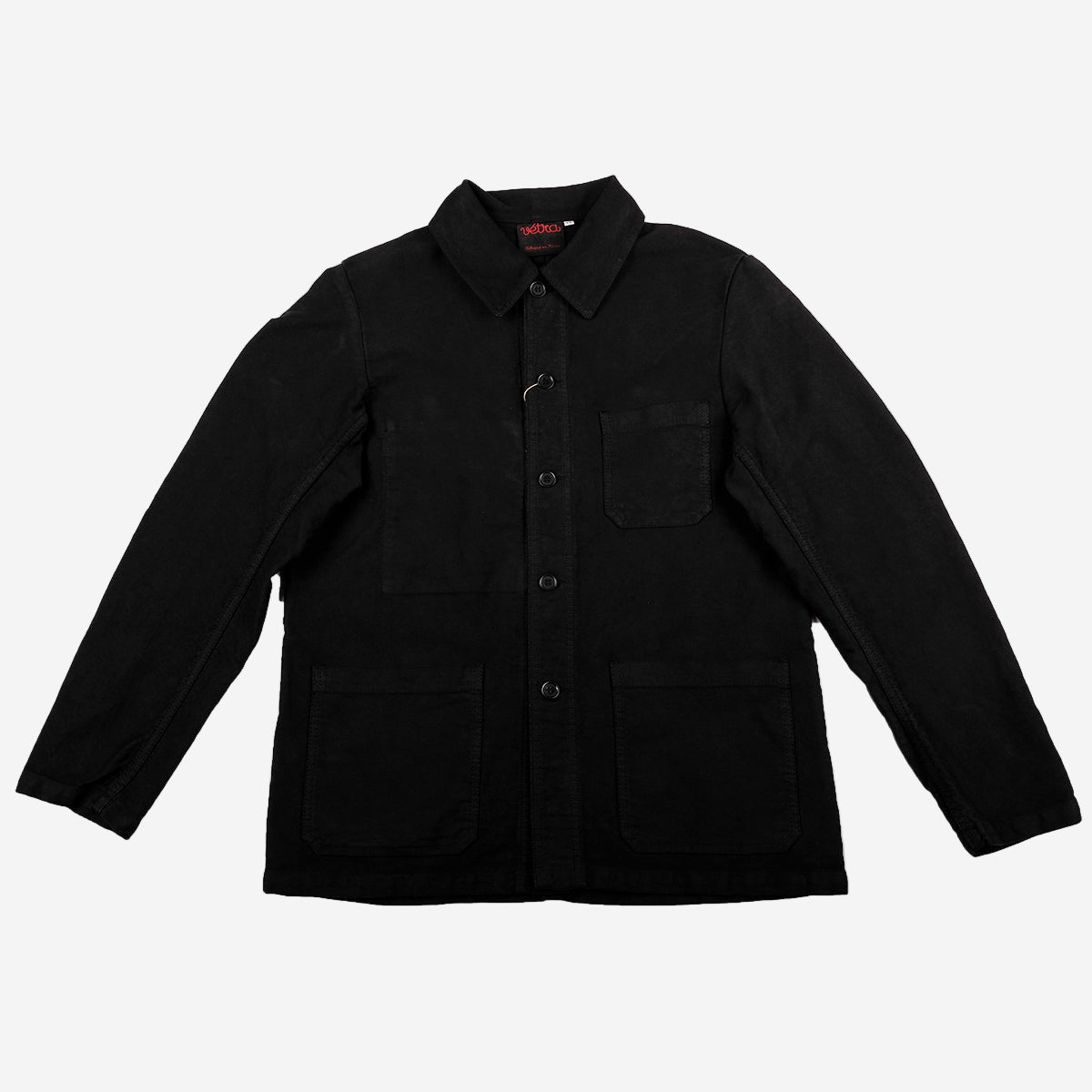 Chore Jacket - French Moleskin - Black