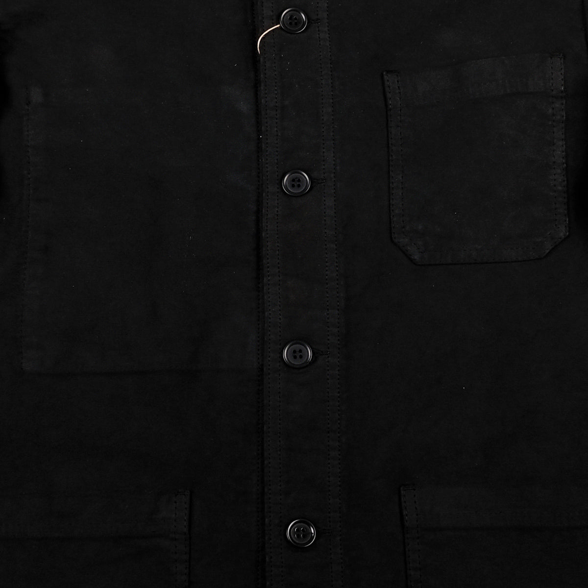 Chore Jacket - French Moleskin - Black