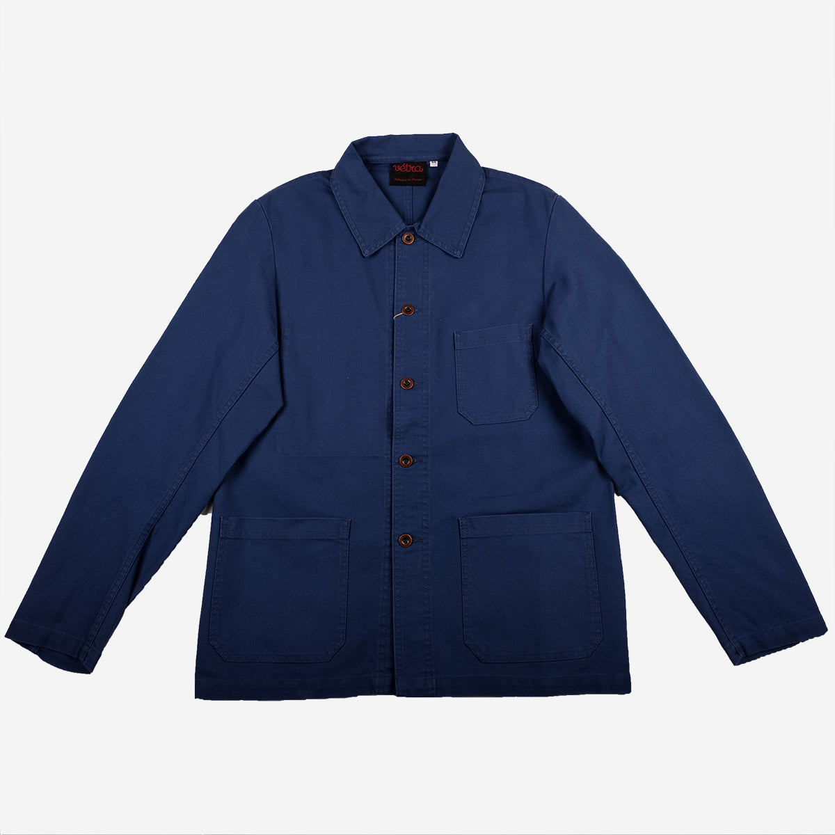 Vetra Chore Jacket Organic Dungaree Twill Slate Blue – Muddy