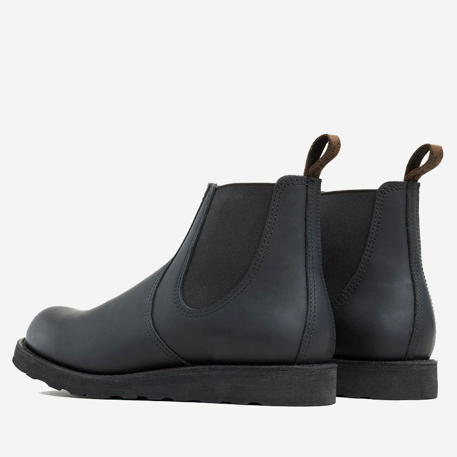 Classic Chelsea Leather Boots - Black Harness