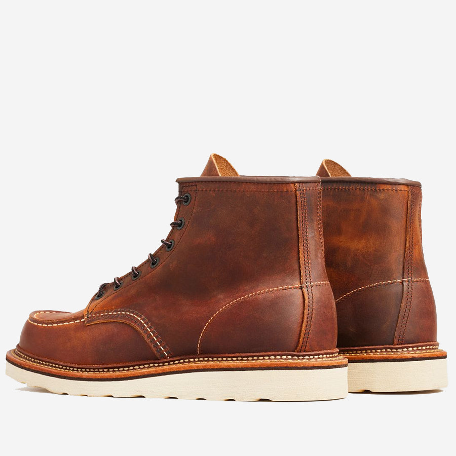 Classic Moc 6-Inch Leather Boots - Copper Rough & Tough