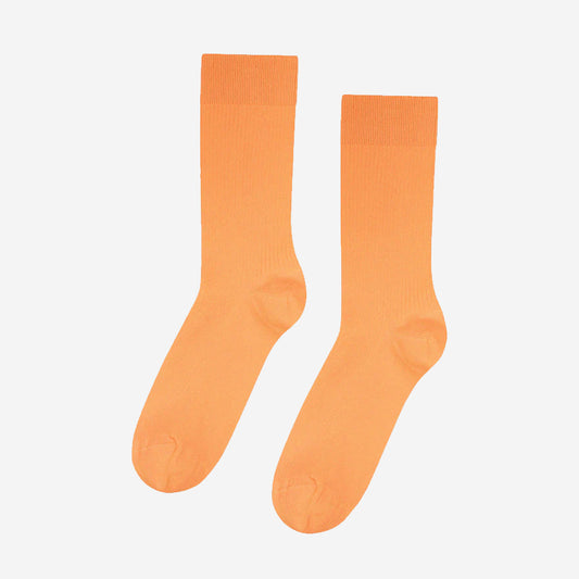 Classic Organic Crew Socks - Sandstone Orange