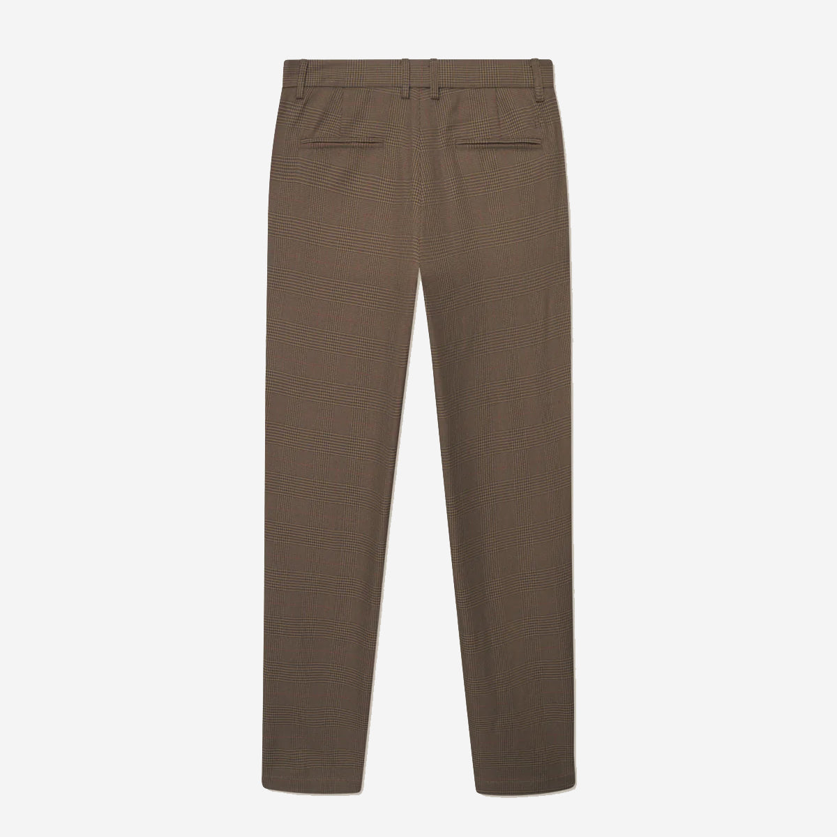 Como Reg Houndstooth Suit Pants - Teak Brown