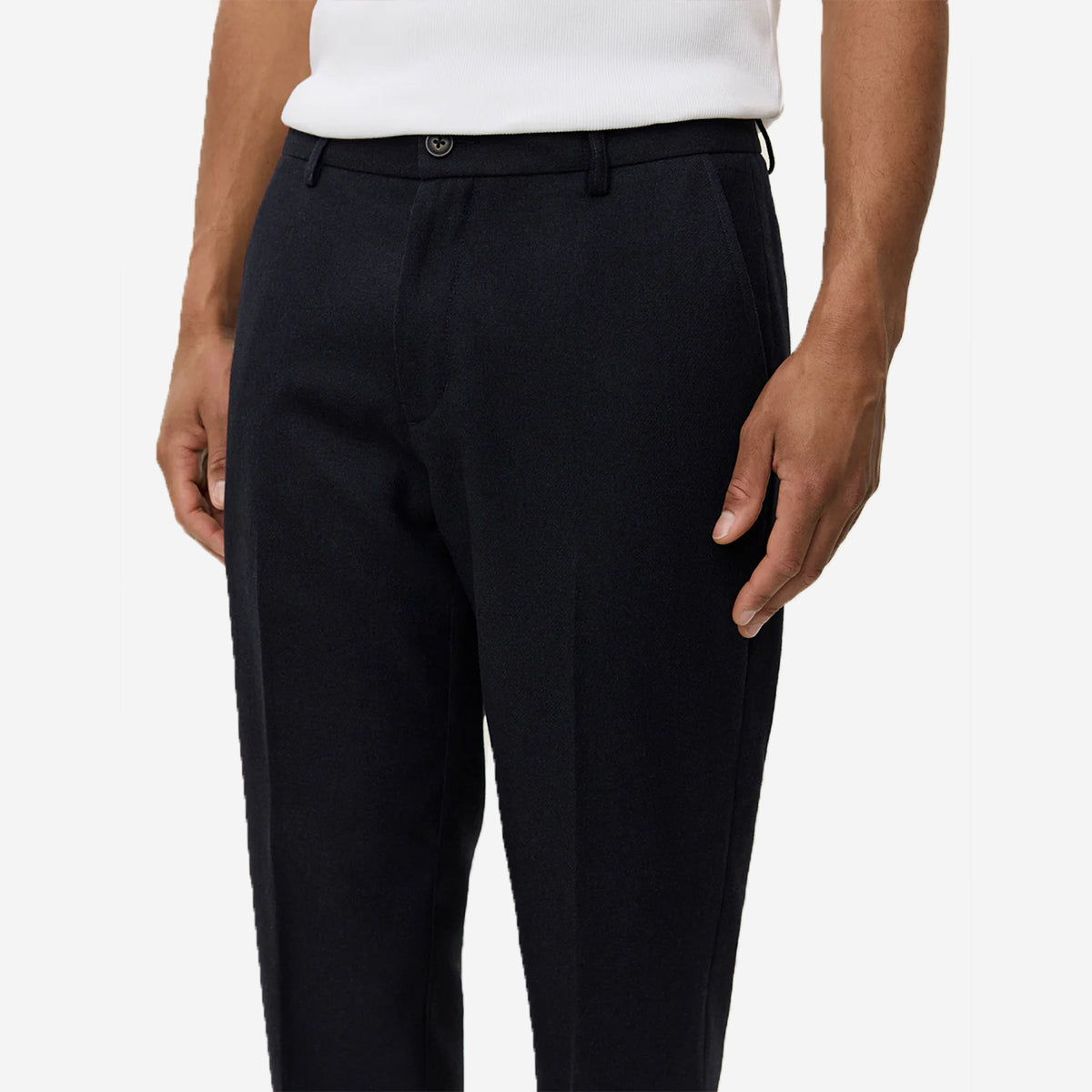 Como Regular Wool Suit Pants - Dark Navy