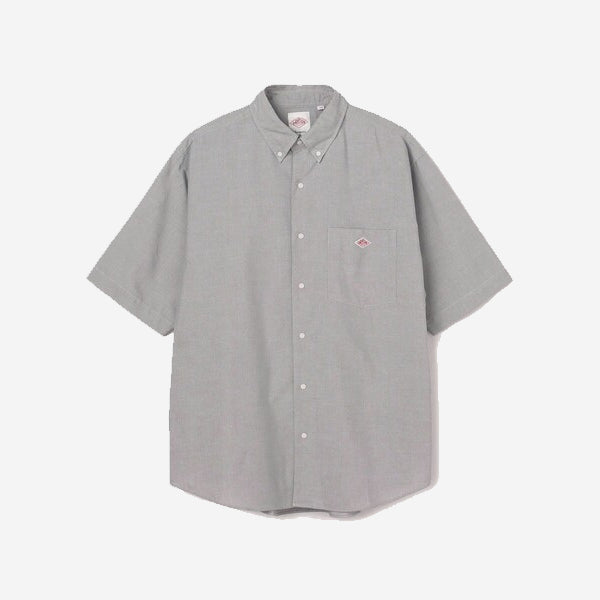 Coolmax Oxford BD S/S Shirt - Light Charcoal