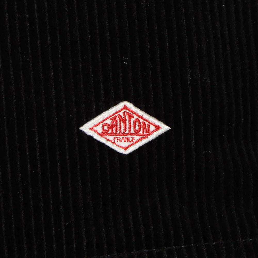 Corduroy Zip Overshirt Blouson - Black