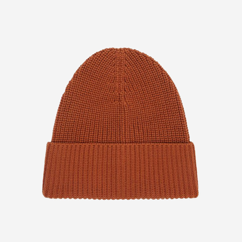 Cotton Watch Cap Beanie - Rust