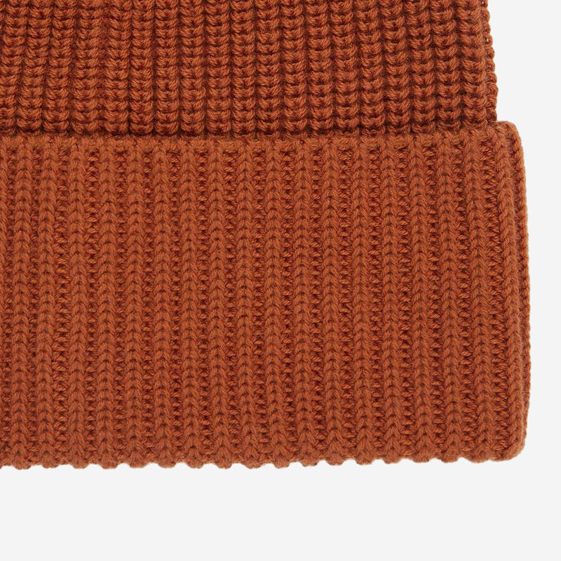 Cotton Watch Cap Beanie - Rust
