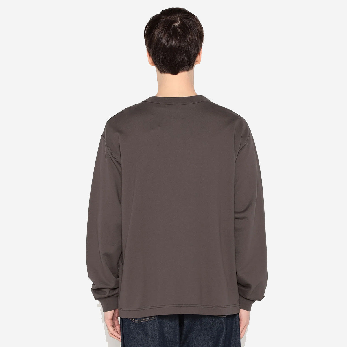Cotton Terry V-Neck Cardigan - Dark Blue
