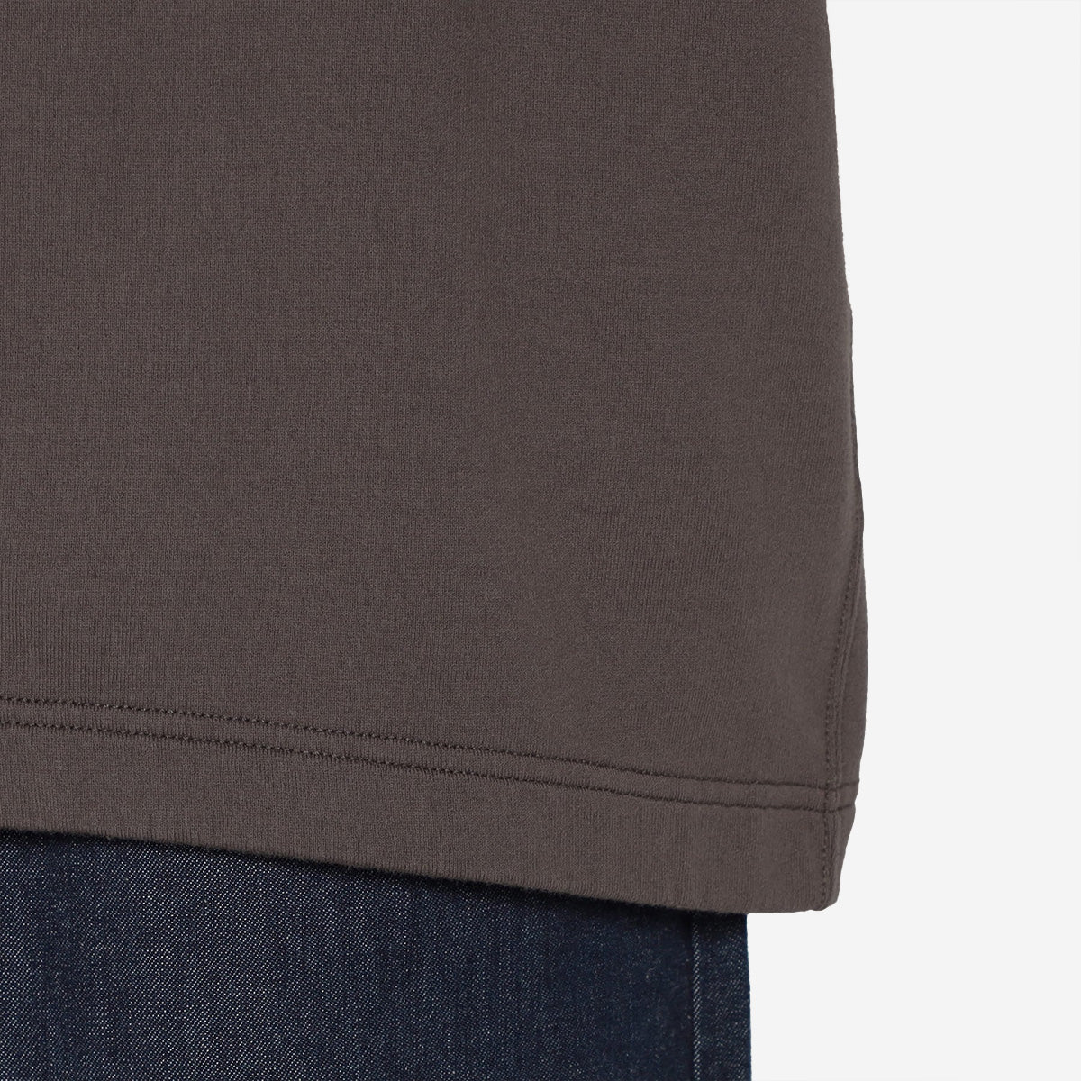 Cotton Terry V-Neck Cardigan - Dark Blue
