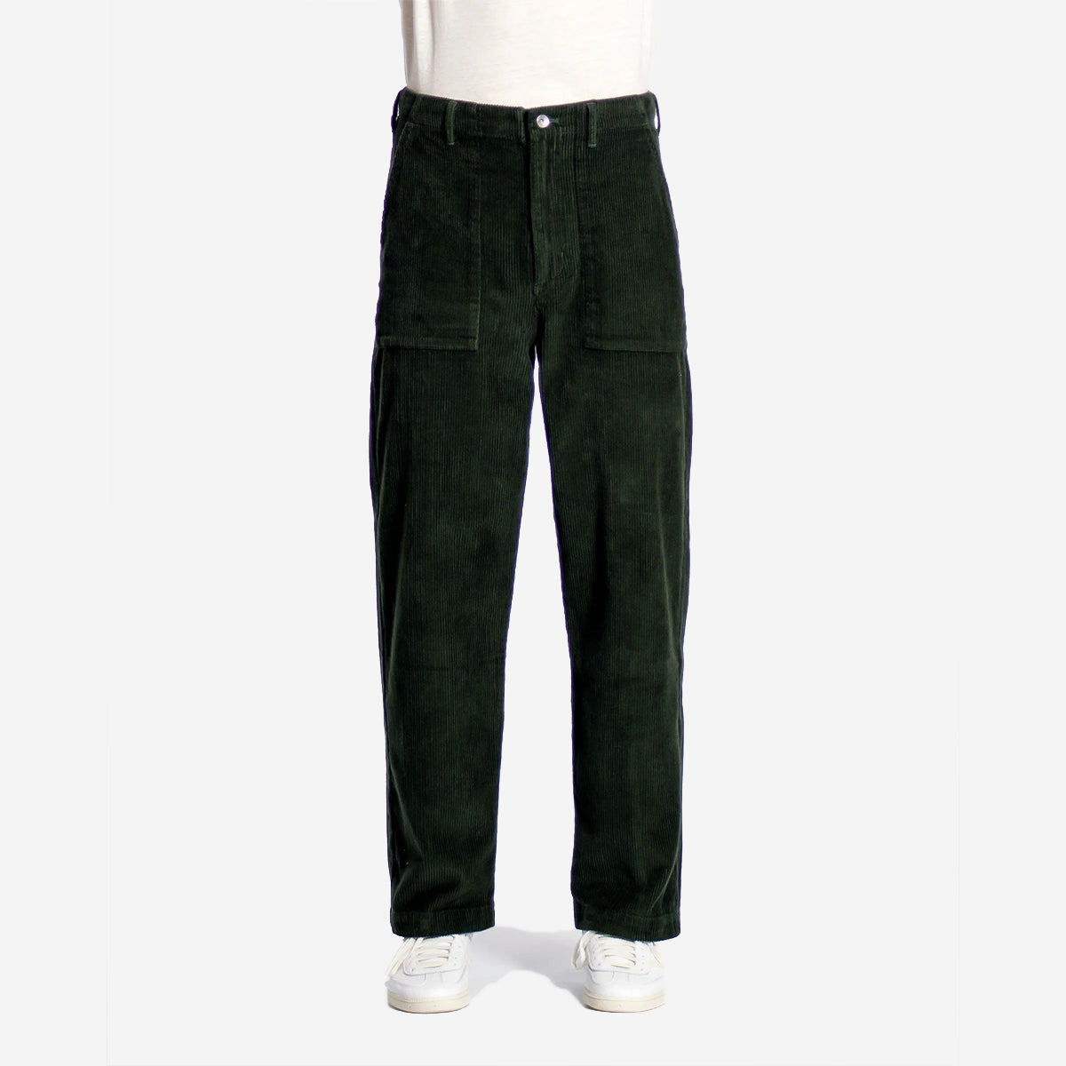 Coup Fatigue Corduroy Trouser - Bottle Green