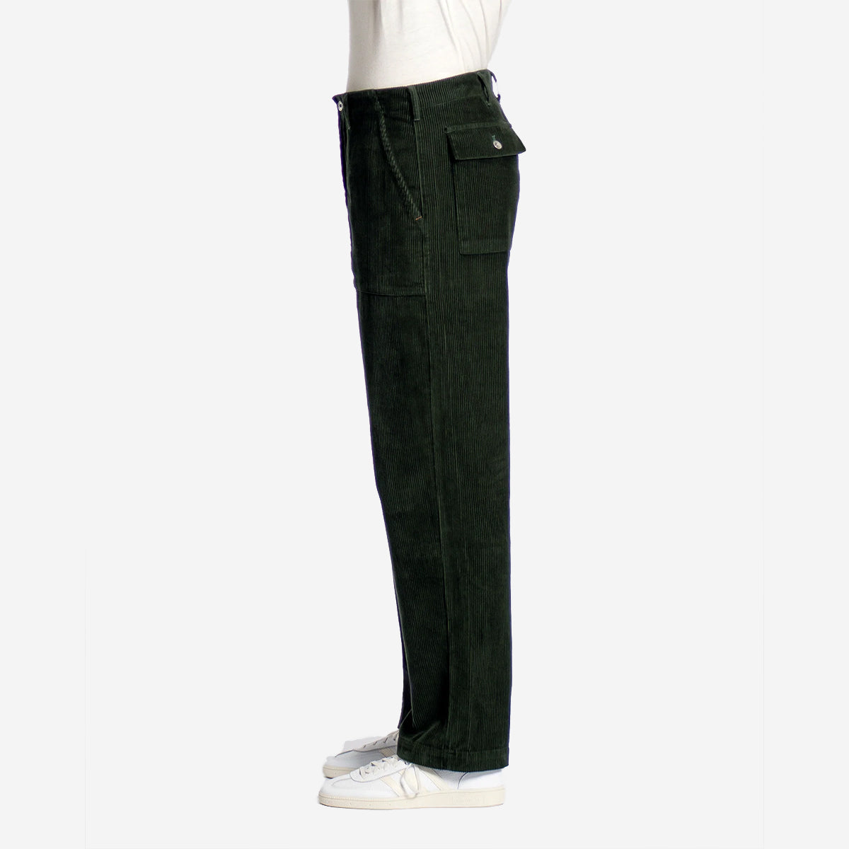 Coup Fatigue Corduroy Trouser - Bottle Green