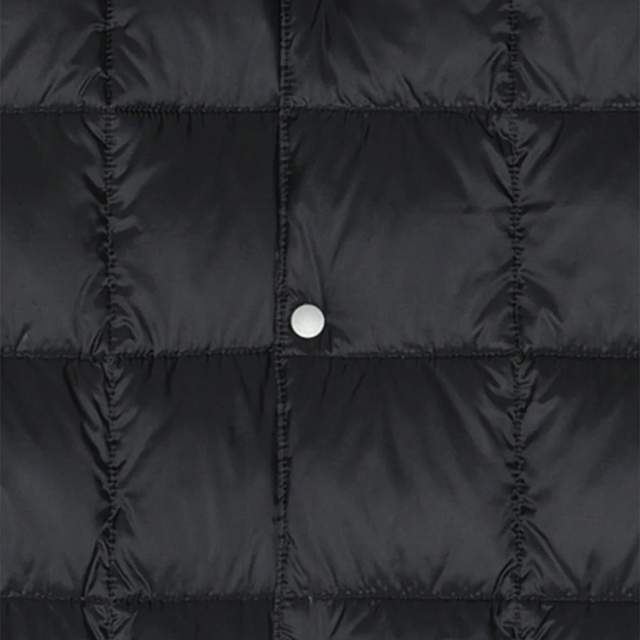 Crew Neck Button Down Vest - Charcoal