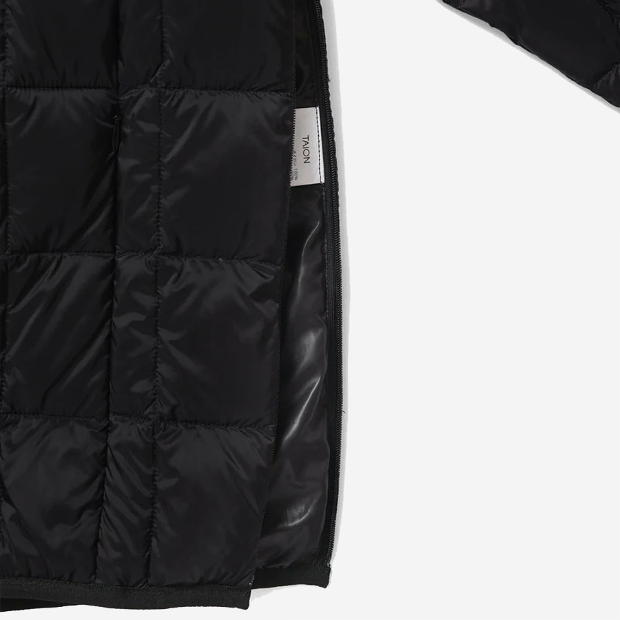 Crew Neck Pocket Down Pullover - Dark Charcoal
