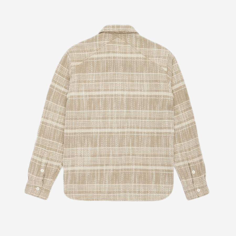 Crosscut Flannel Shirt - Alabaster Jacquard