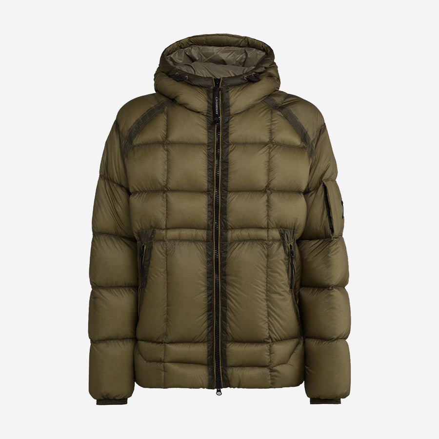 DD Shell Hooded Down Parka - Olive