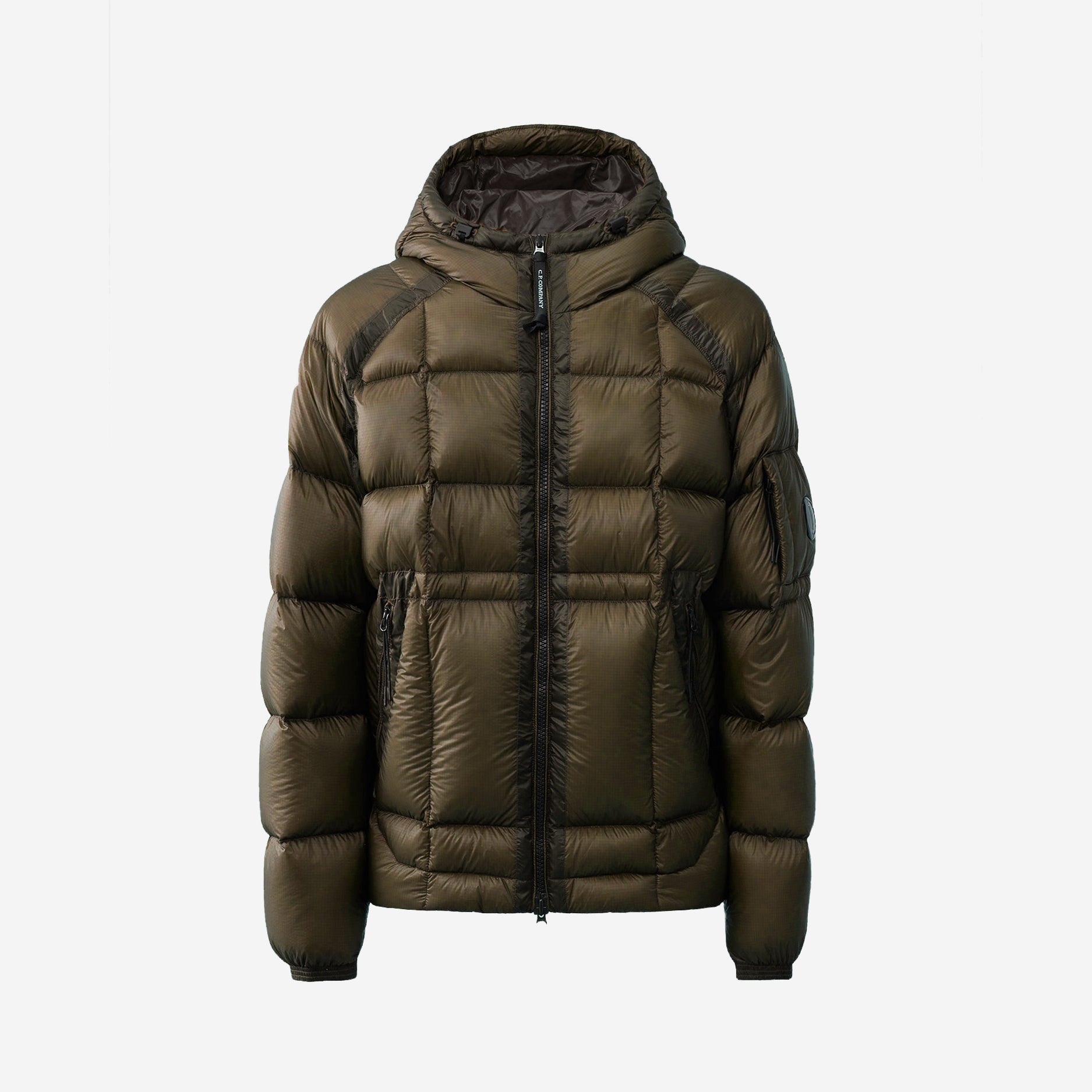 C.P. Company DD Shell Hooded Down Parka Grape Leaf Olive Muddy George