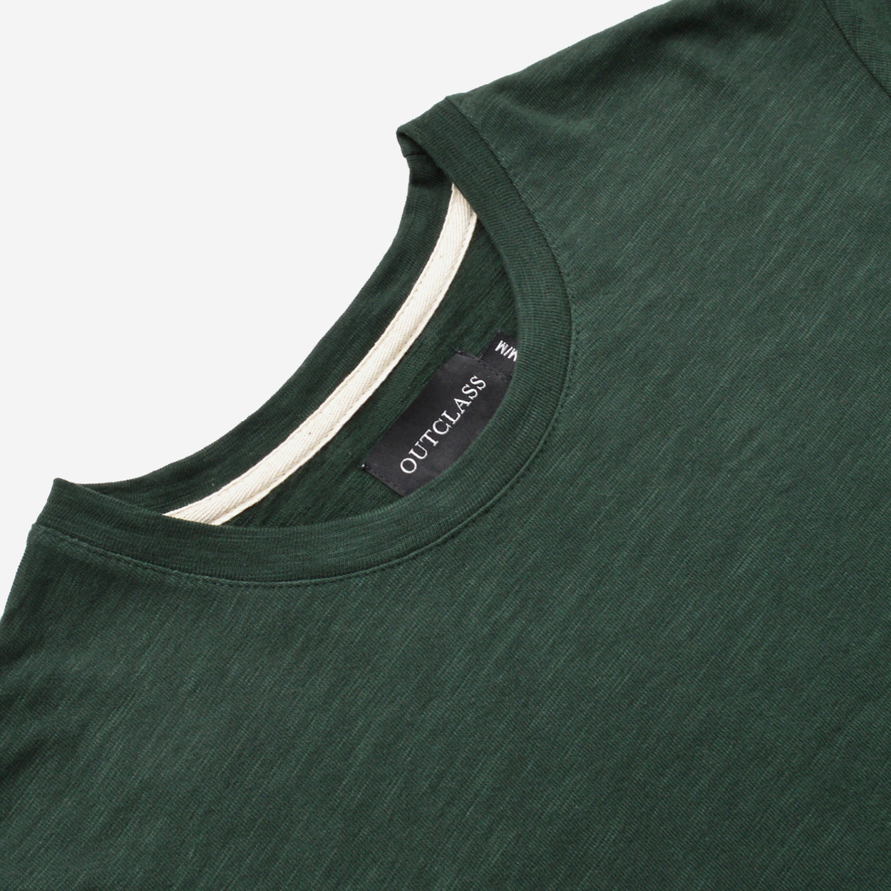 Double Slub Long-Sleeve T-Shirt - Forest Green