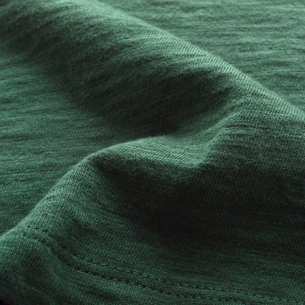 Double Slub Long-Sleeve T-Shirt - Forest Green