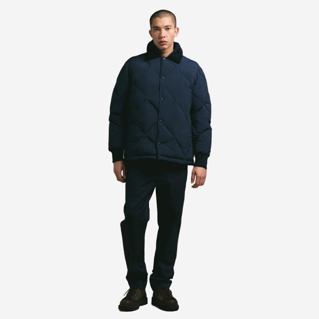 Dunbar Quilted Padded Jacket - Dark Navy