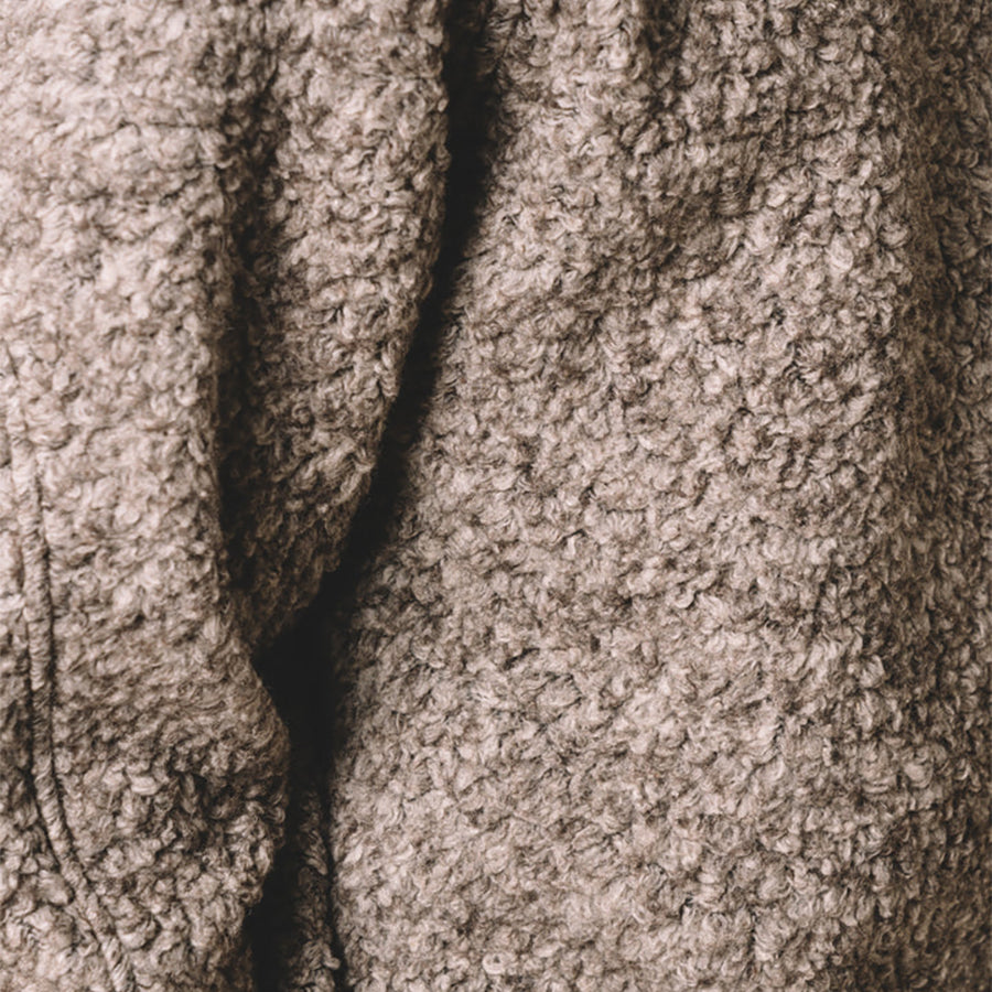 Durness Wool Fleece Sweatshirt - Undyed Marl Grey