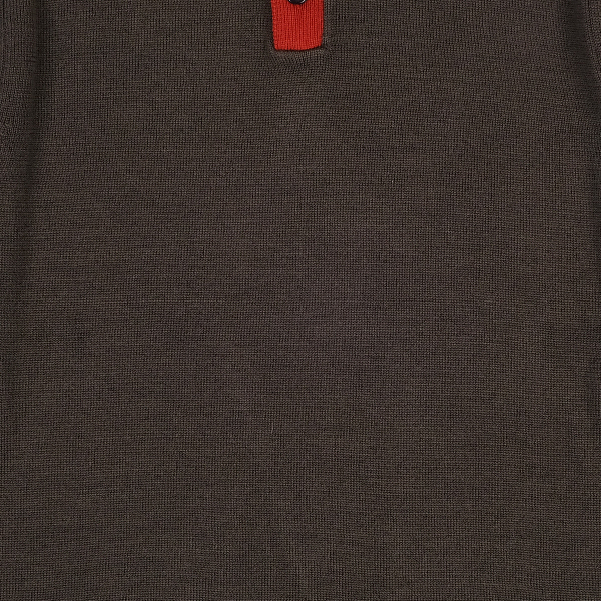 Dalton Contrast Collar Merino Wool Polo - Olive