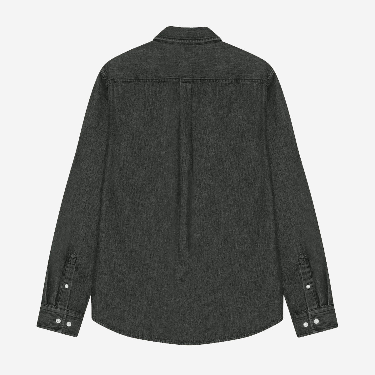 Washed Denim Shirt - Black