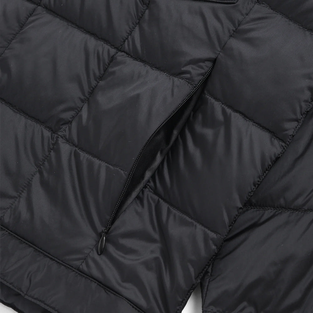 Down Work Jacket Cardigan - Navy