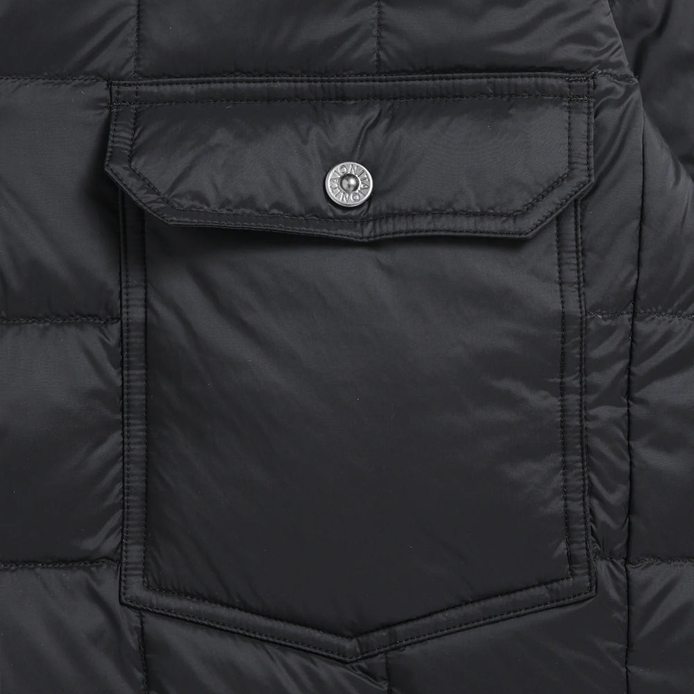 Down Work Jacket Cardigan - Navy
