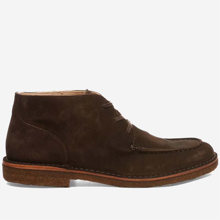 Dukeflex Suede Boots - Dark Chestnut