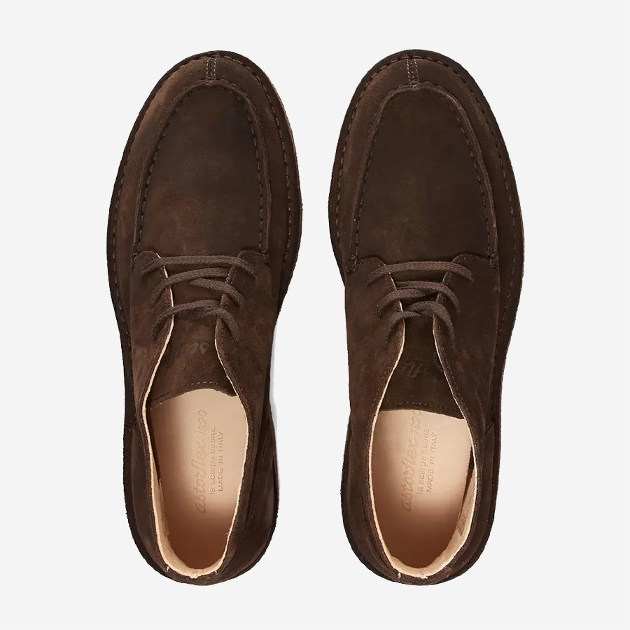 Dukeflex Suede Boots - Dark Chestnut