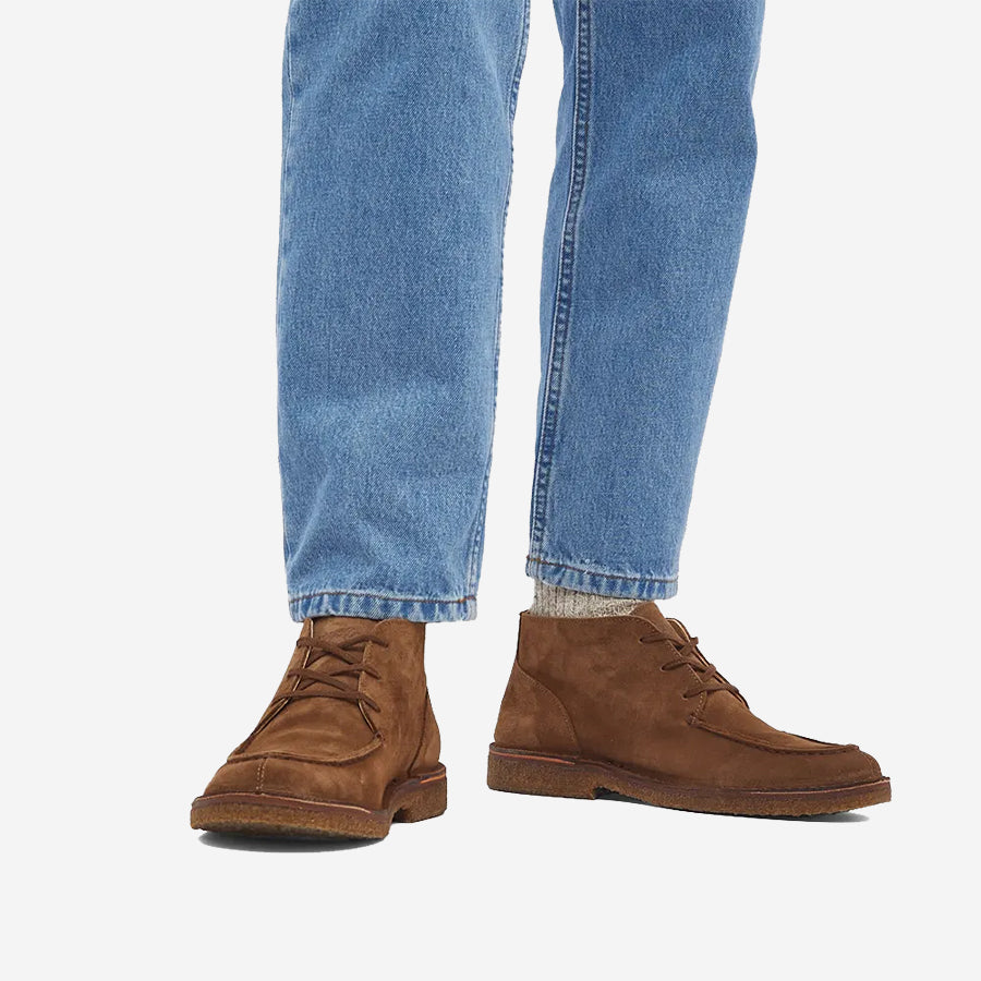 Dukeflex Suede Boots - Dark Khaki