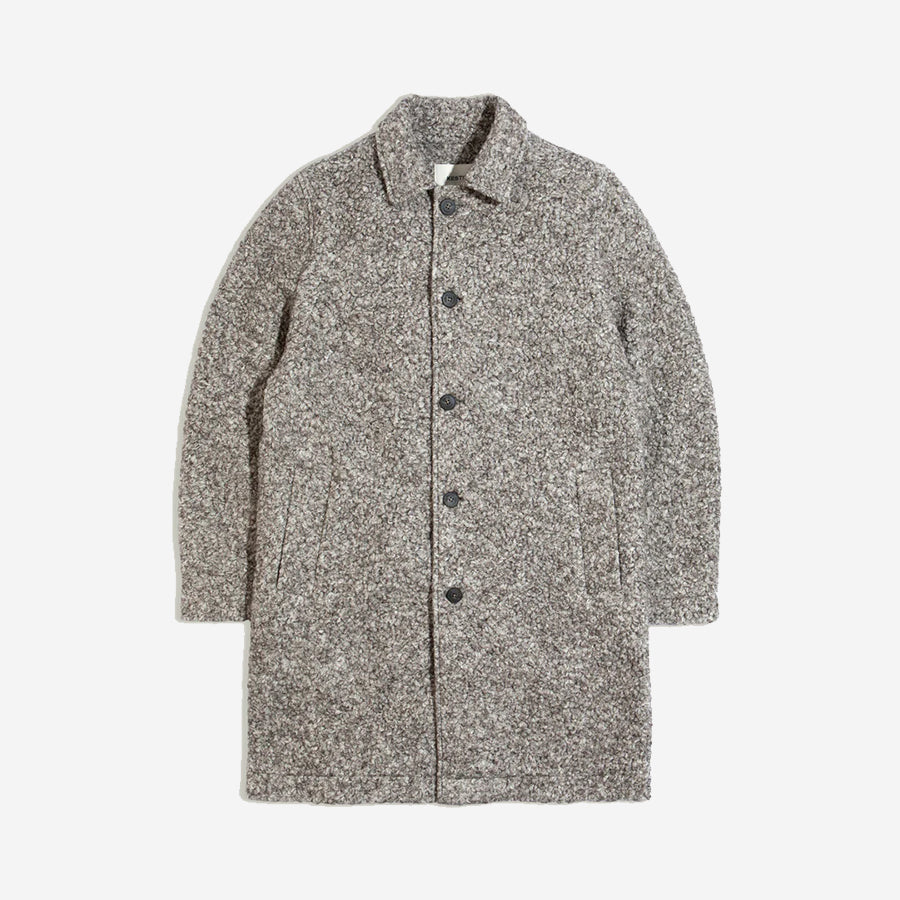 Edinburgh Wool Blend Overcoat - Undyed Marl Grey