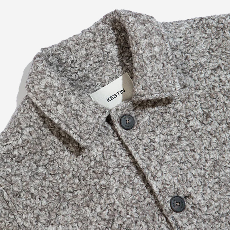 Edinburgh Wool Blend Overcoat - Undyed Marl Grey