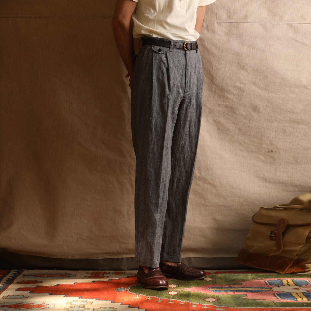 Chester Pocket C/L Washed HBT Blazer - Charcoal