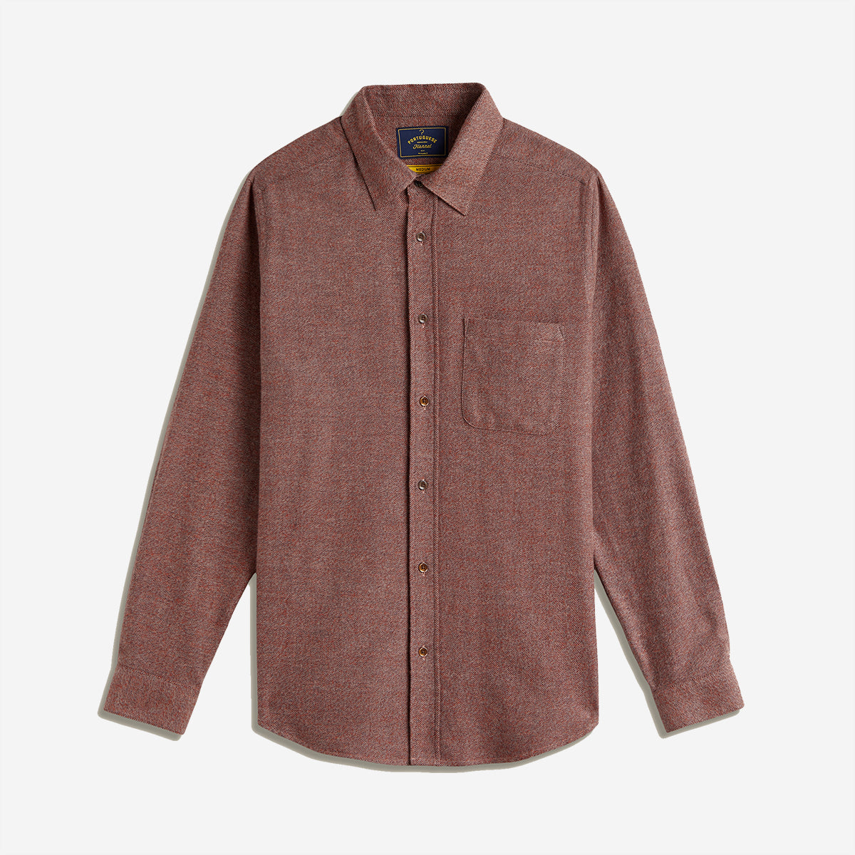 Espiga Herringbone Flannel Shirt - Clay