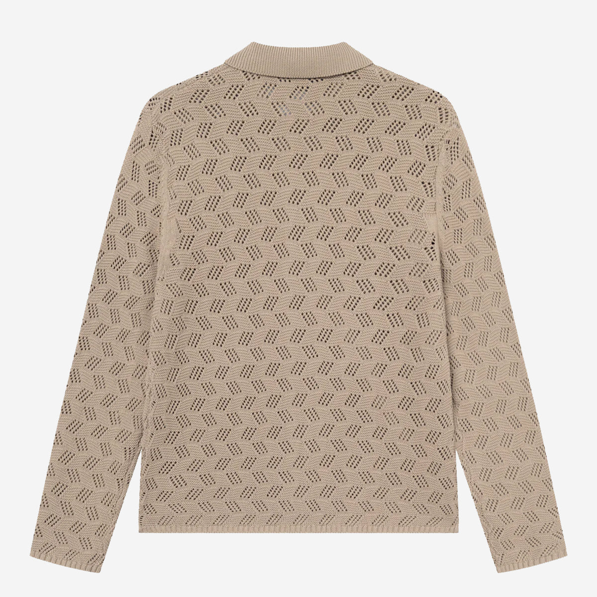 Eloi Knit Cardigan Shirt - Dark Sand
