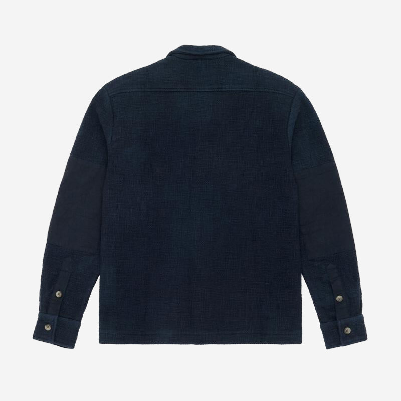 Open Collar Field Shirt - Midnight Slub