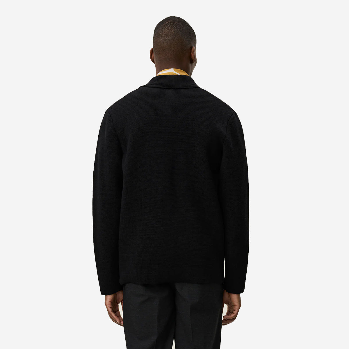 Fischer Cotton Milano Knit Overshirt - Black