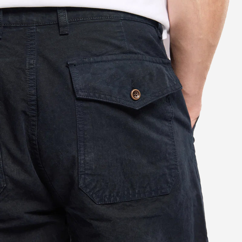 Fisherman Canvas Fatigue Trousers - Rich Navy