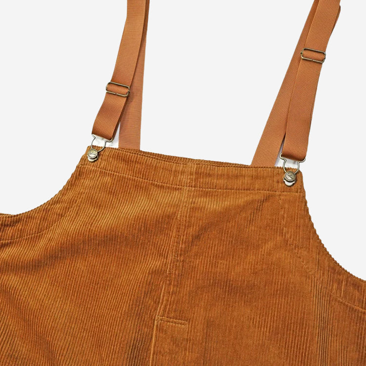 Fisherman's Bib Overall - Brown Corduroy