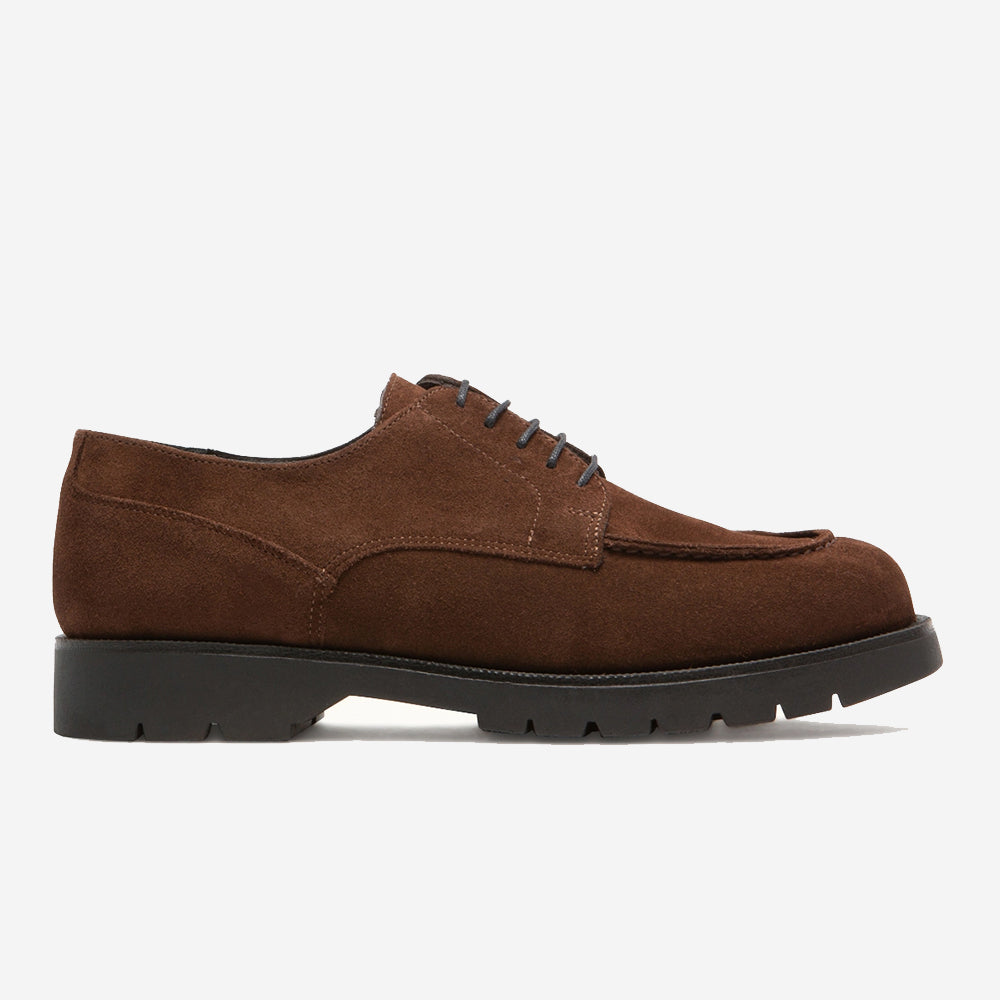 Frodan V Suede Derby Shoes - Chocolate Brown