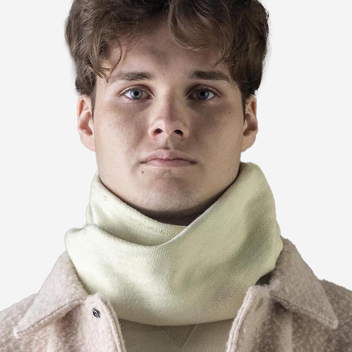 GG Twist Snood Scarf - Heather Grey