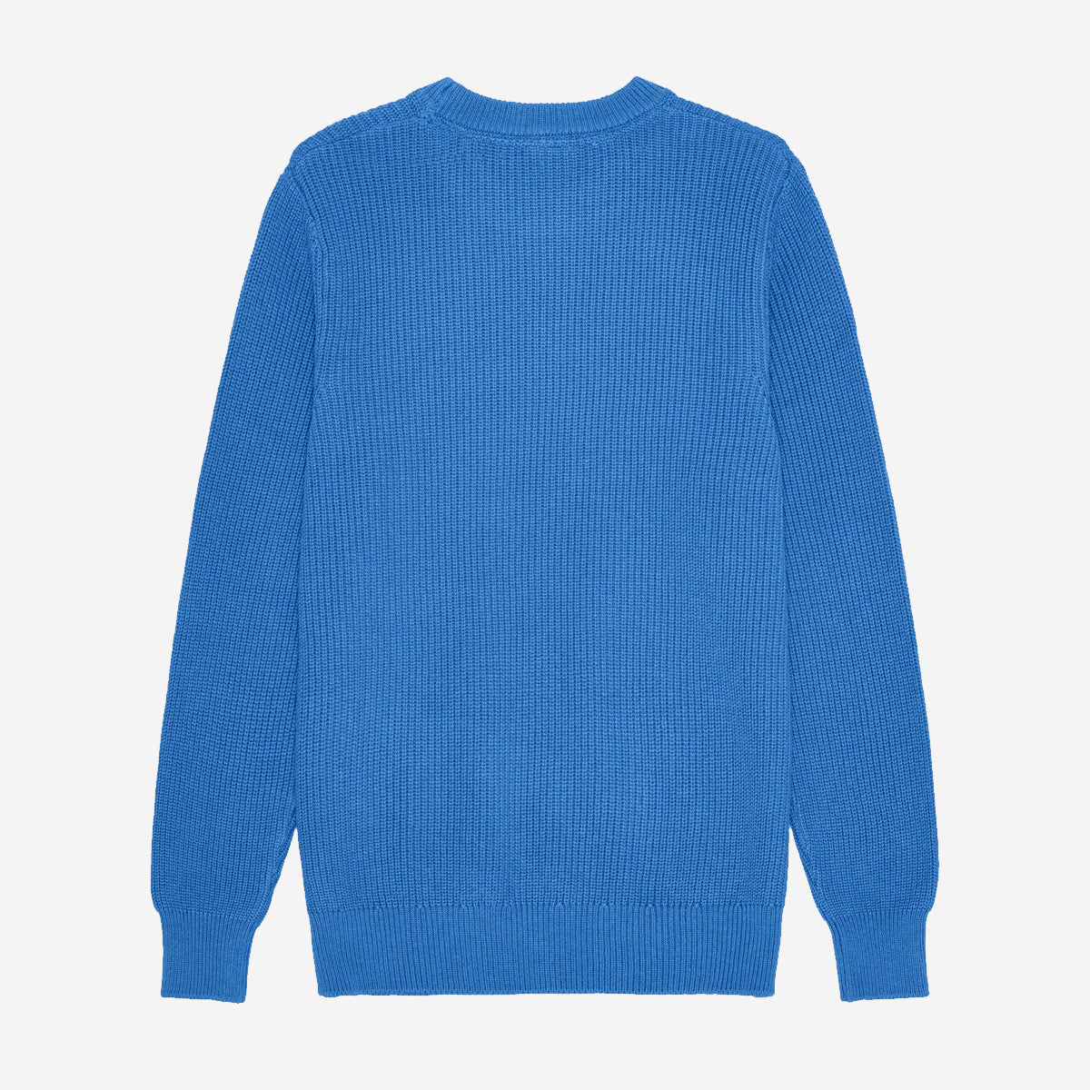 Gary Rib Crewneck Knit - Pacific Blue