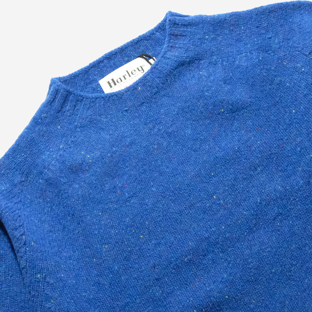 Glenugie Nep Donegal New Wool Sweater - Skye Blue