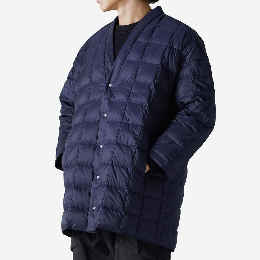 Hanten Down Cardigan Jacket - Dark Olive